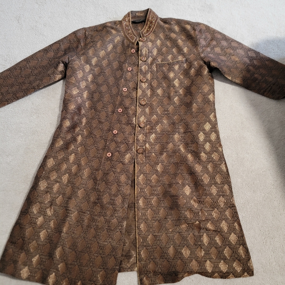Elegant Brown MENS indian Kurta 40"